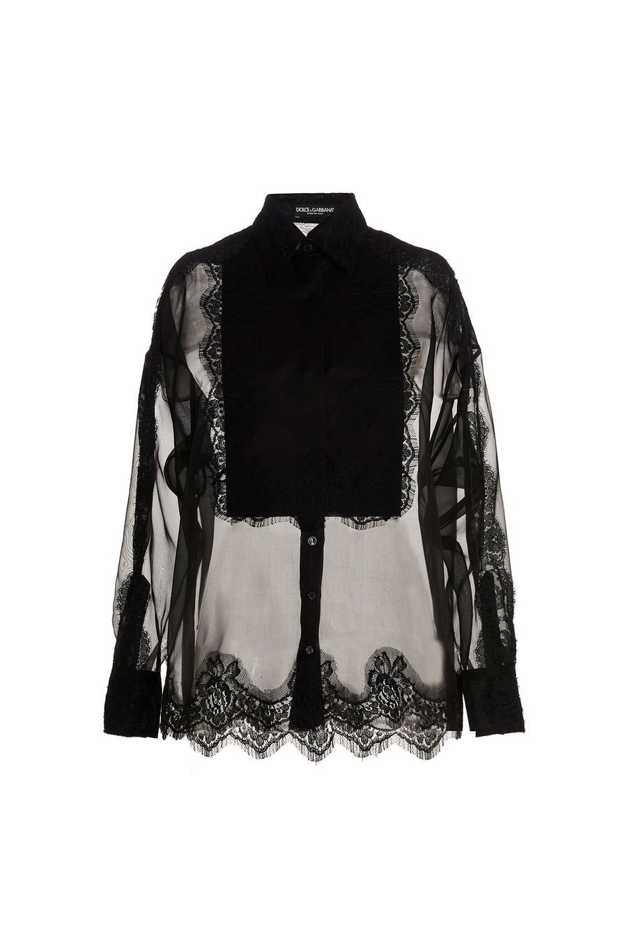Dolce & Gabbana 50% silk blouse in black