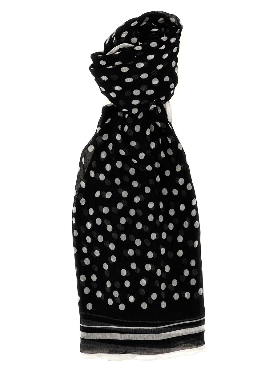 Dolce & Gabbana 100% Silk scarf in black