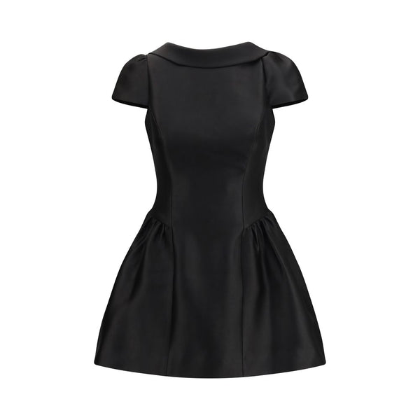 Self-Portrait 100% Polyester dress in black