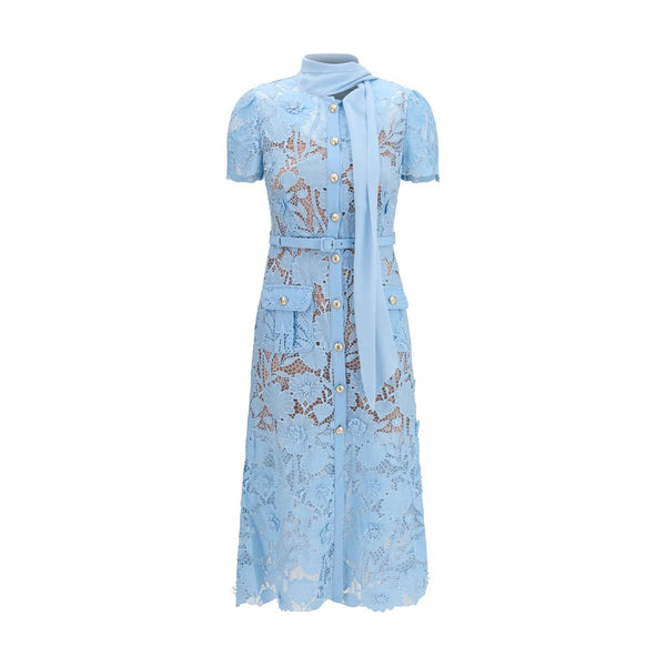 Self-Portrait 100% Polyester dress in blue