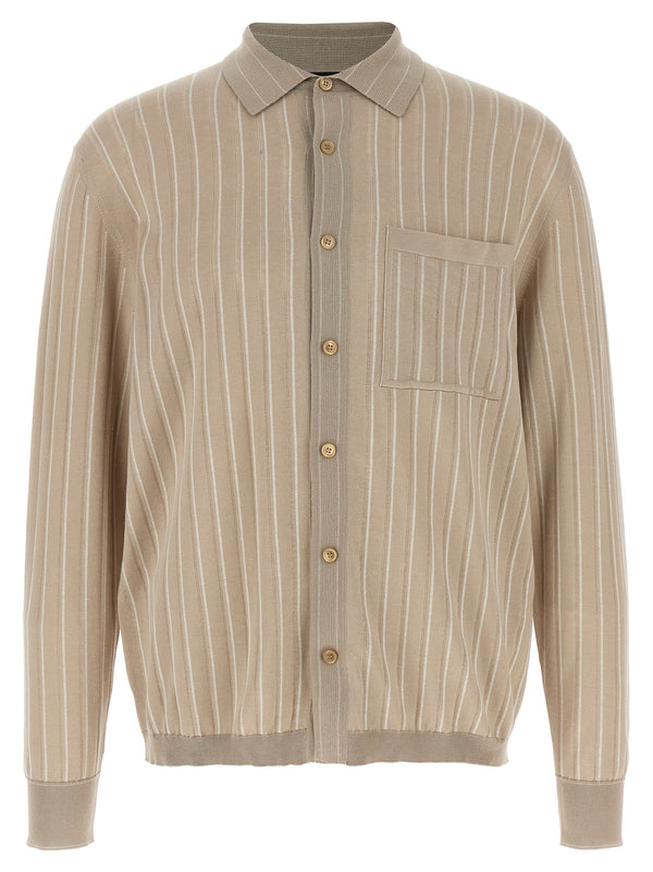 Brioni Cotton 53% shirt in beige