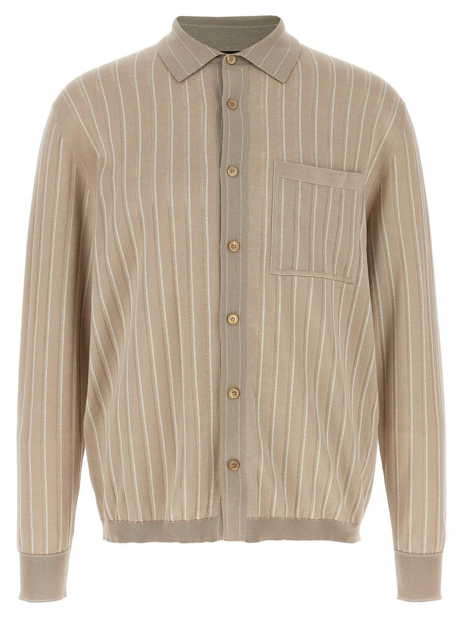 Brioni Cotton 53% shirt in beige