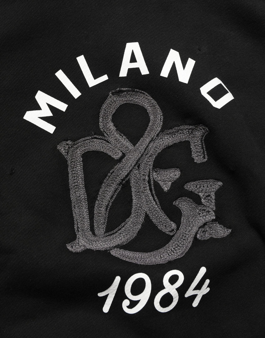 Dolce & Gabbana 100% Cotton hoodie in black