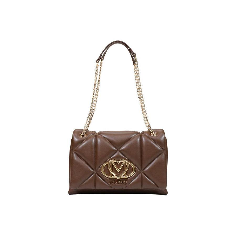 Love Moschino Polyurethane shoulder bag in brown