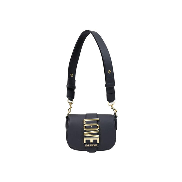 Love Moschino Polyurethane shoulder bag in black