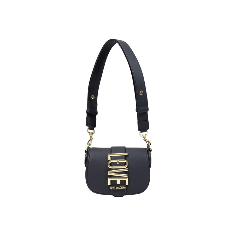 Love Moschino Polyurethane shoulder bag in black