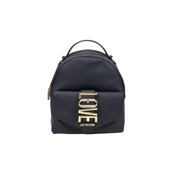Love Moschino Polyurethane backpack in black