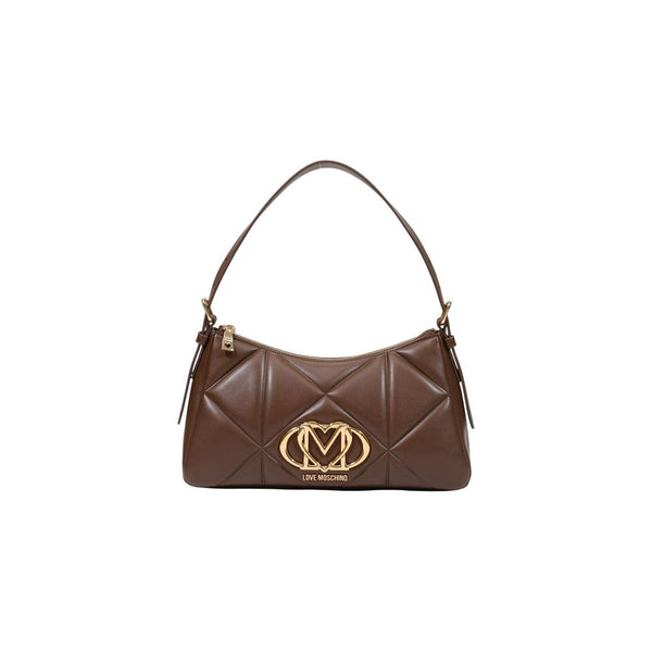 Love Moschino Polyurethane shoulder bag in brown