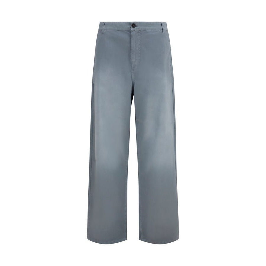 Miu Miu 100% Cotton trousers in gray