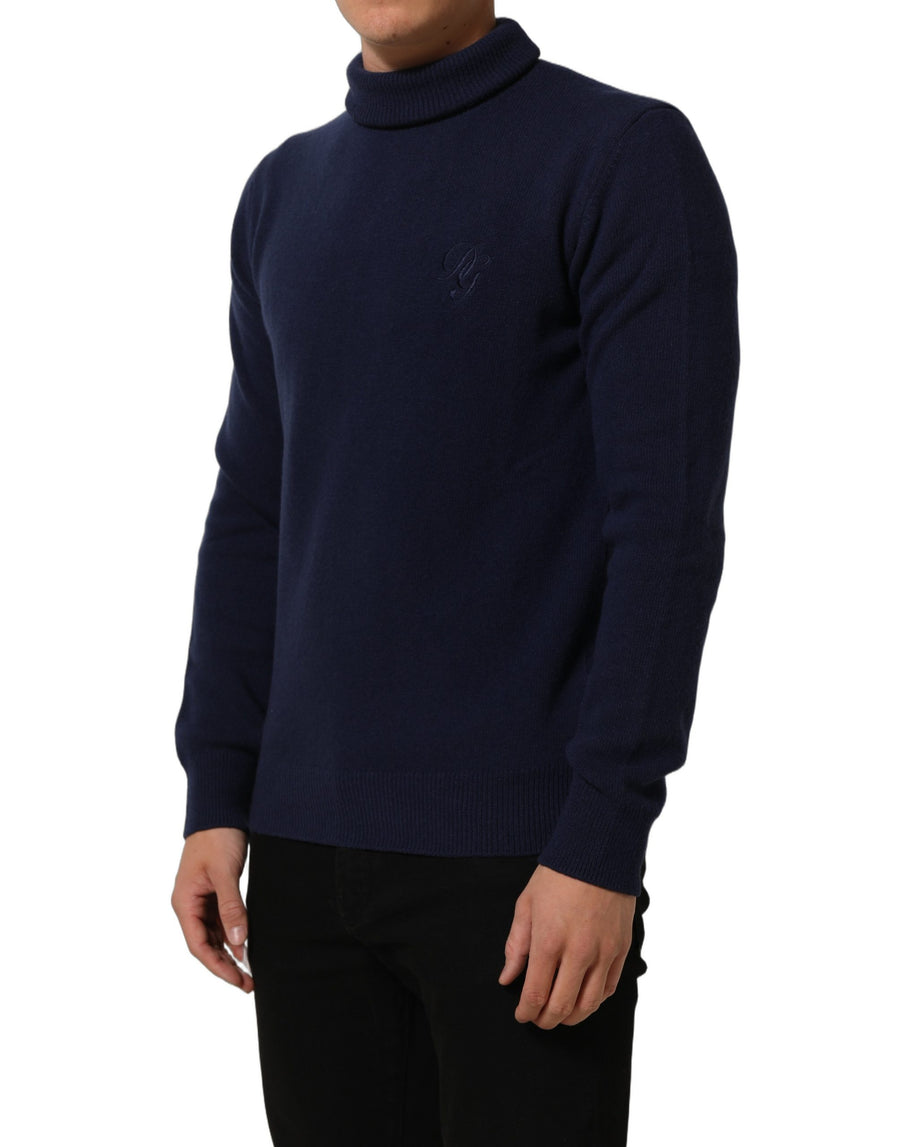 Dolce & Gabbana 90% Virgin Wool 10% Cashmere sweater in navy