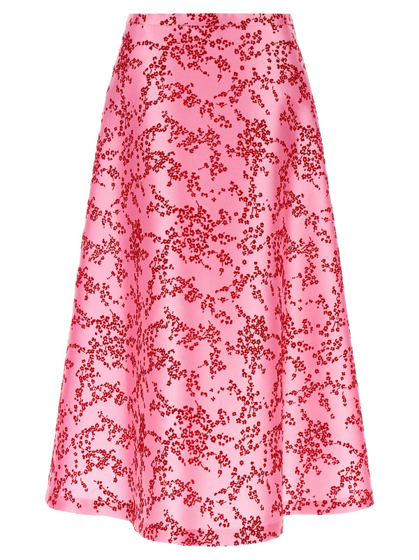 Alberta Ferretti 85% polyester skirt in pink