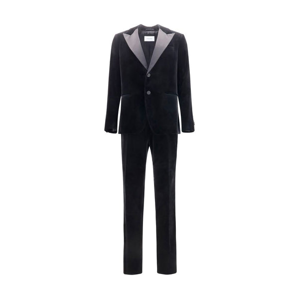 Ferragamo 100% Cotton (outer) tuxedo in black