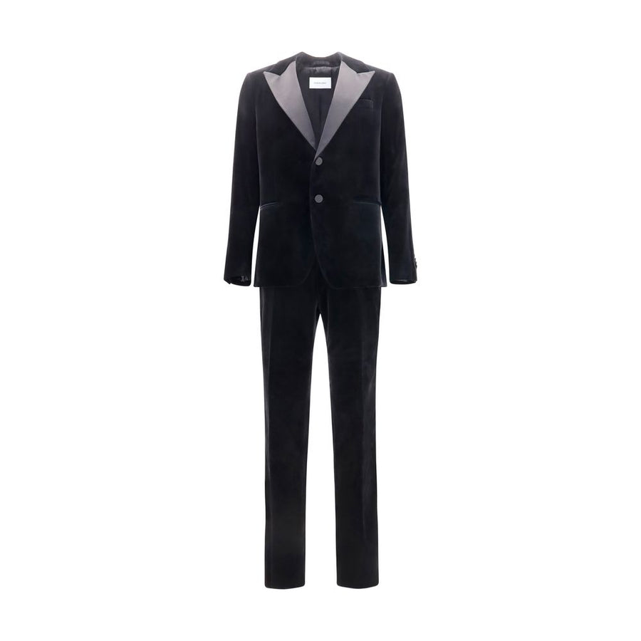 Ferragamo 100% Cotton (outer) tuxedo in black