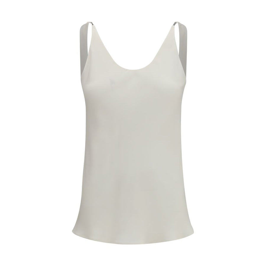 Brunello Cucinelli 100% Silk blouse in beige