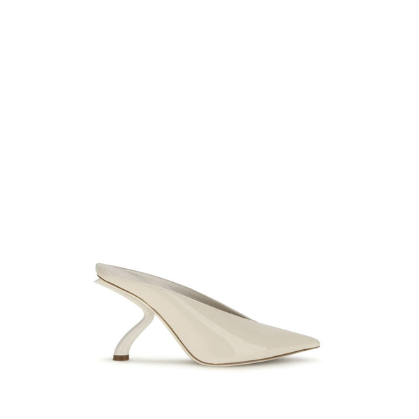 Ferragamo 100% Calf Leather Bos Taurus mule in beige