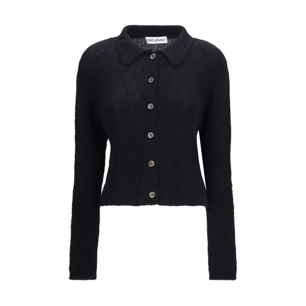 Our Legacy 55% Alpaca Vicugna Pacos cardigan in black