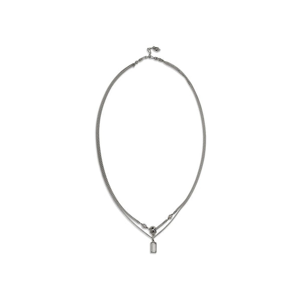 Alexander McQueen 100% Brass necklace in silver