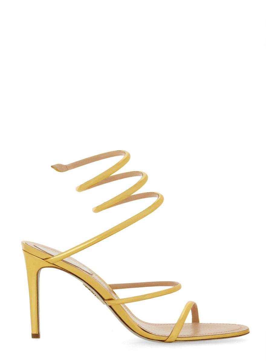 Cleo Sandal Gold Calf Leather
