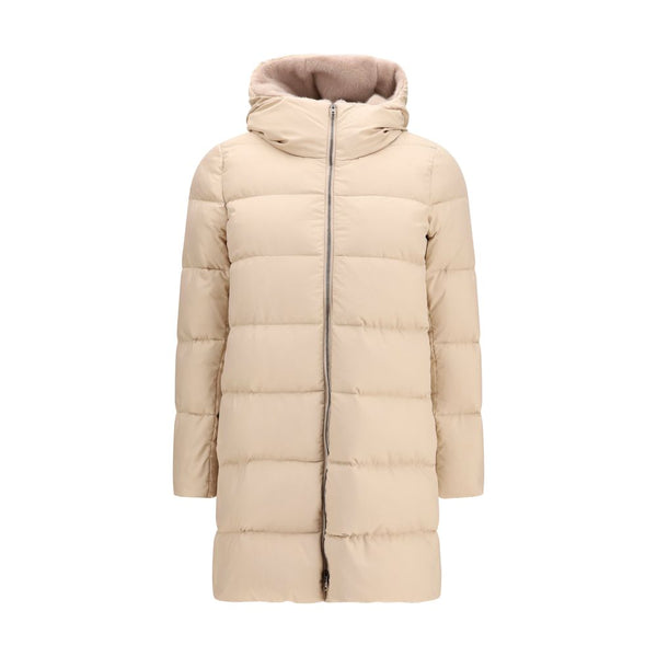 Herno Outer 100% Polyester down jacket in beige