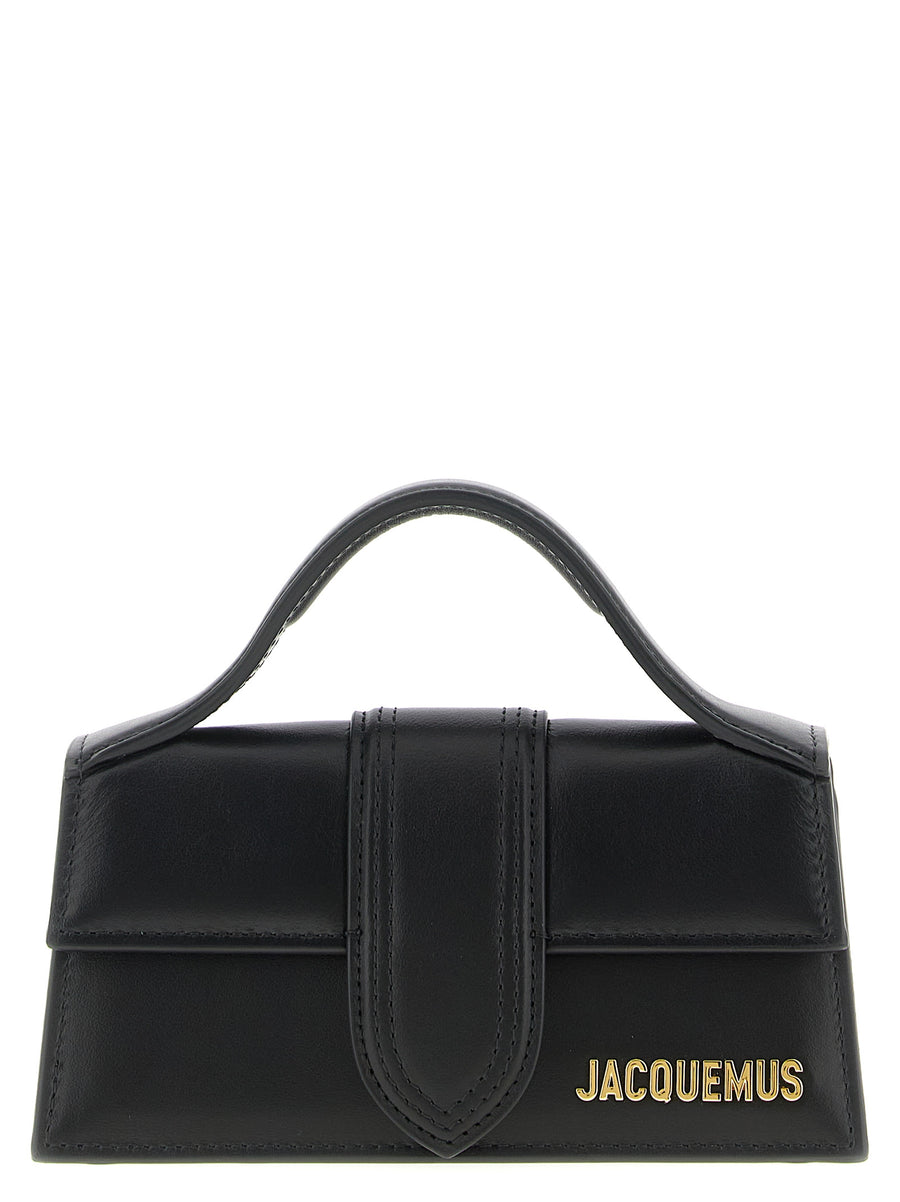 Jacquemus 100% cowhide top handle bag in black