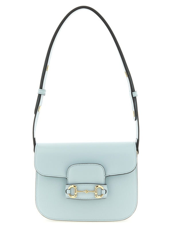 Gucci 100% calfskin leather shoulder bag in blue