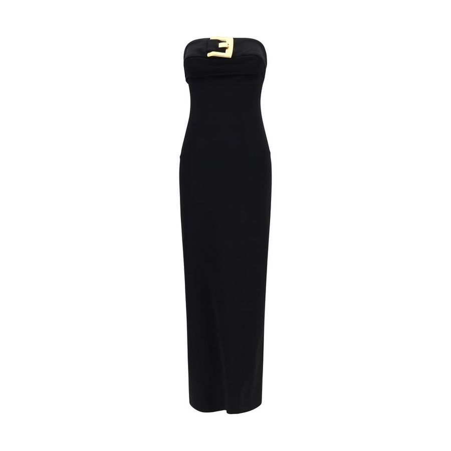 Balmain 80% Viscose dress in black