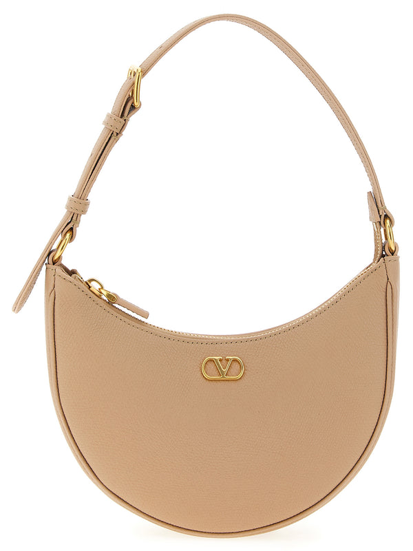 Valentino Garavani 100% Calfskin Leather (Bos Taurus) shoulder bag in beige