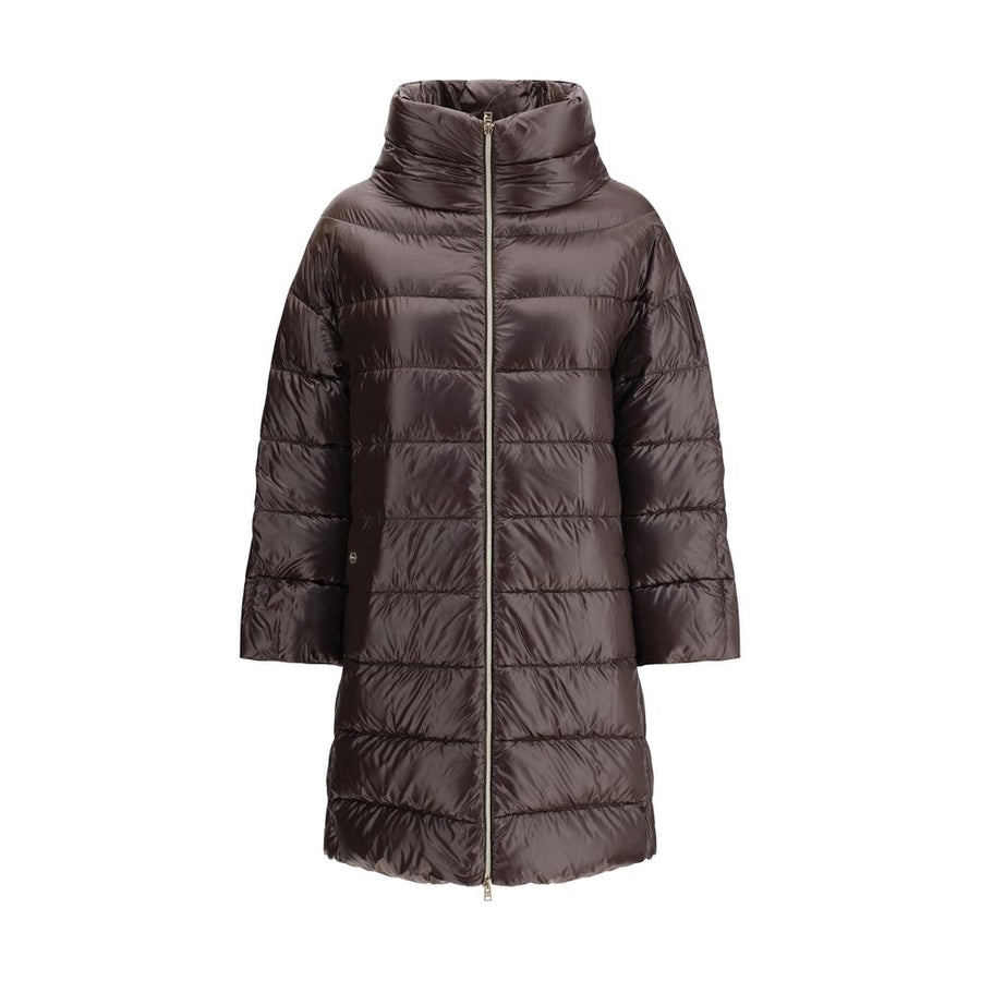 Herno 100% Polyester down jacket in brown