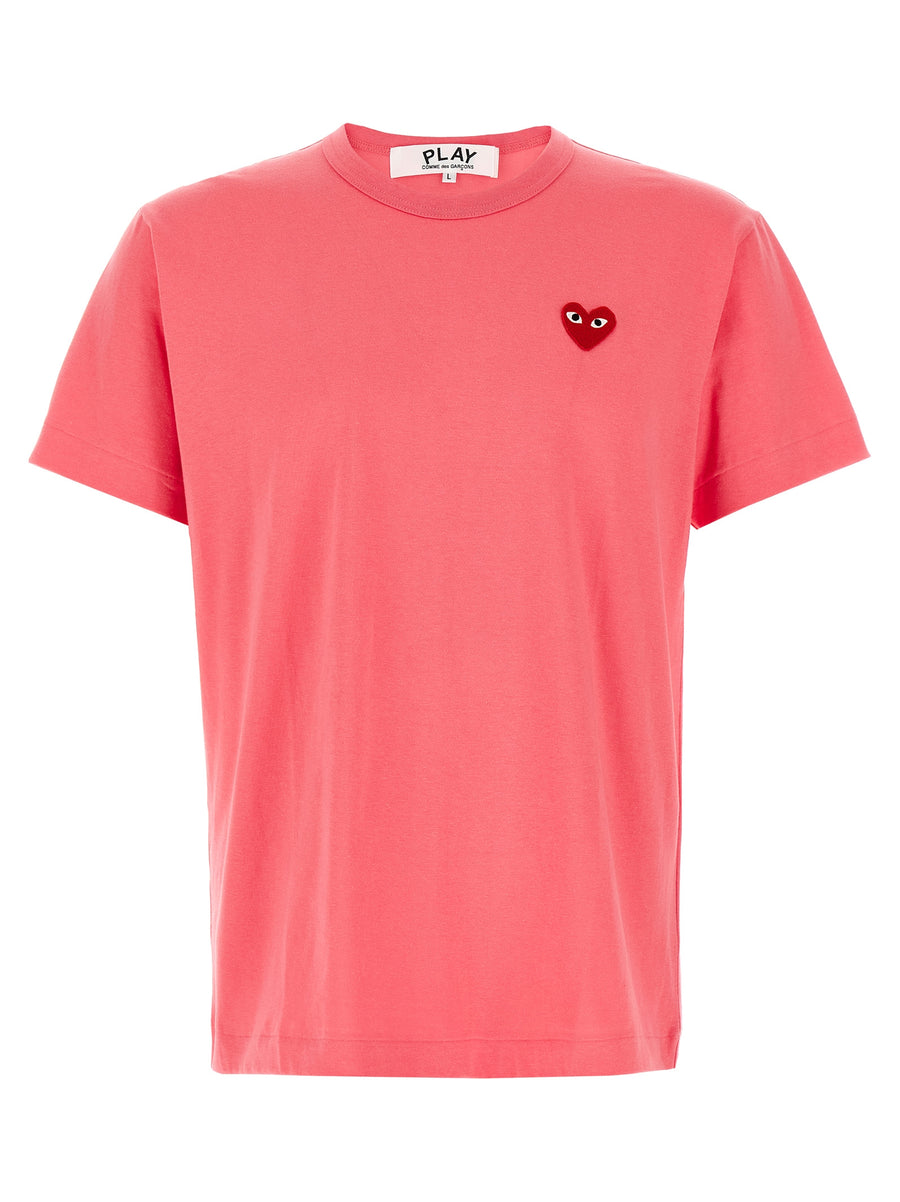 Comme Des GarçOns Play 100% Cotton t-shirt in pink