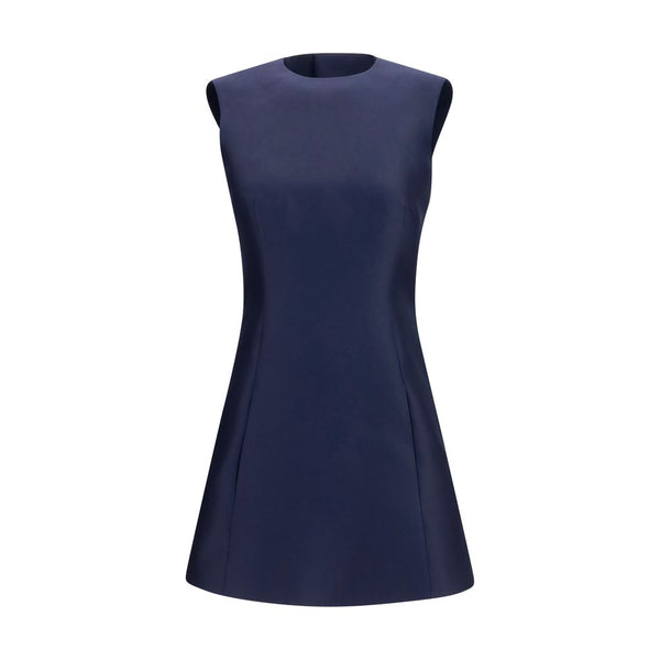 Balenciaga 80% Merino Wool Ovis Aries dress in navy