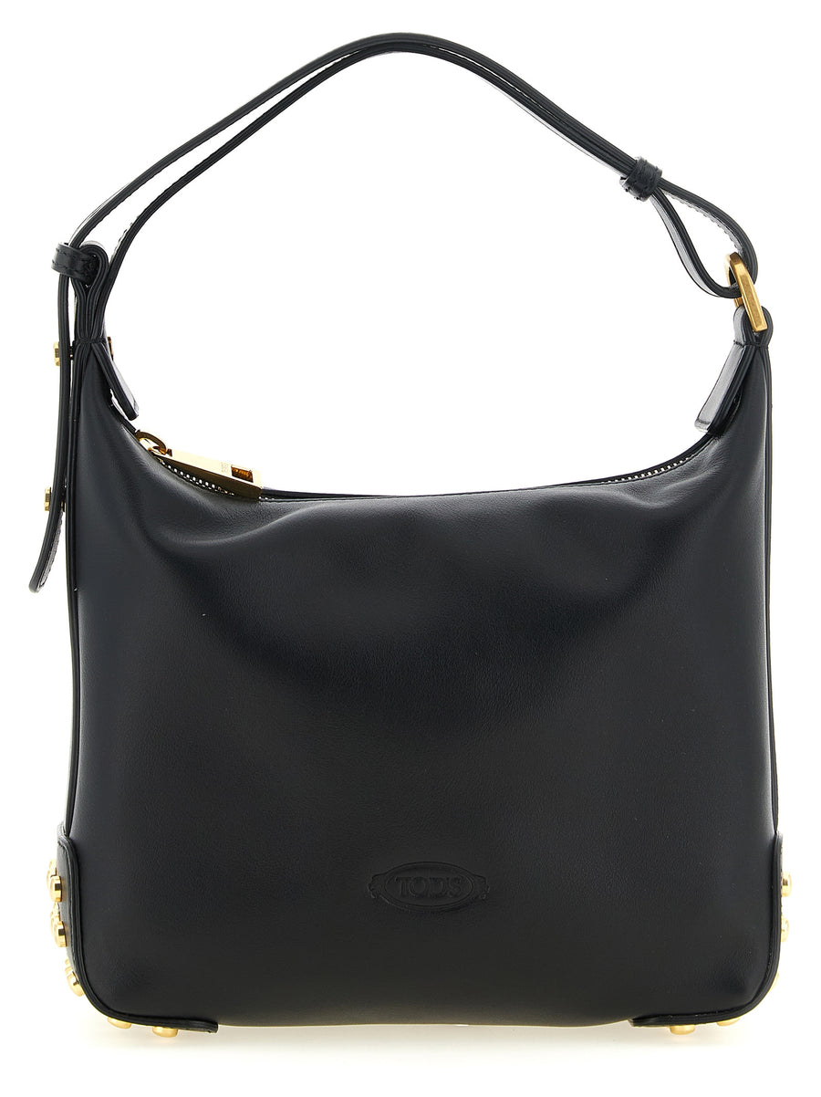 Tod's 100% calfskin leather (Bos Taurus) shoulder bag in black