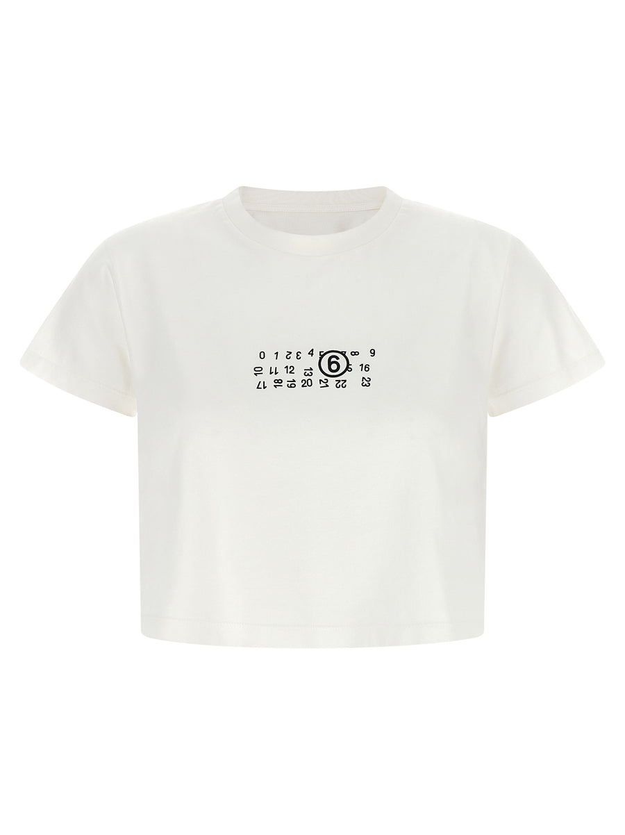 MM6 Maison Margiela 100% cotton t-shirt in white