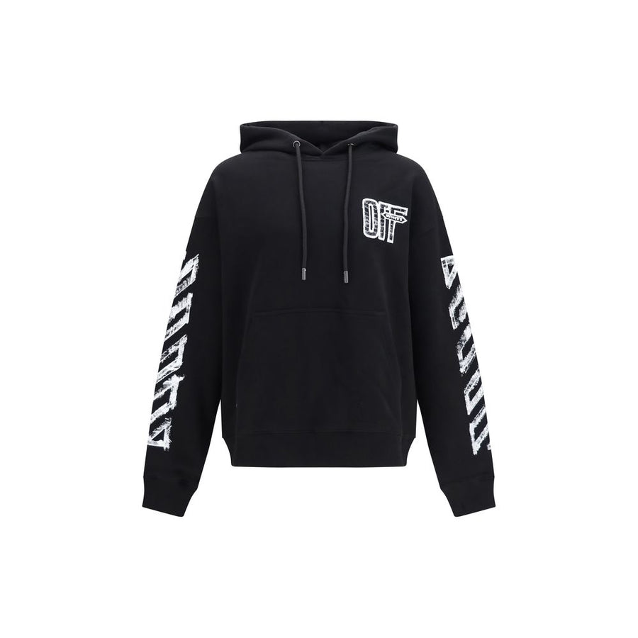 Off-White 100% Cotton hoodie in black