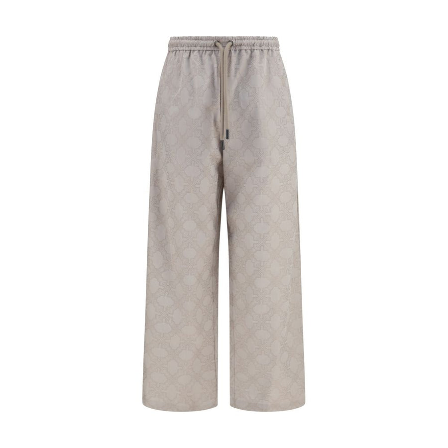 Off-White 100% Cotton joggers in beige