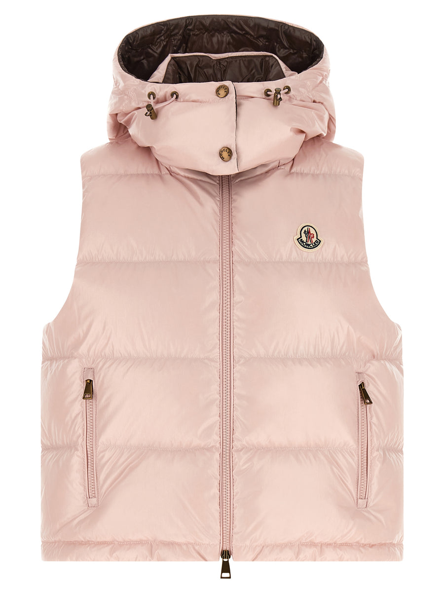 Moncler 100% Polyamide vest in pink
