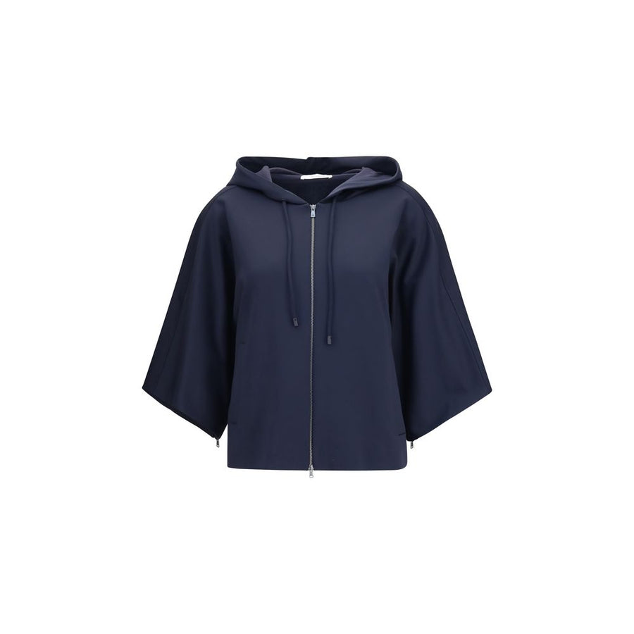 Max Mara 48% Polyamide sweatshirt in navy