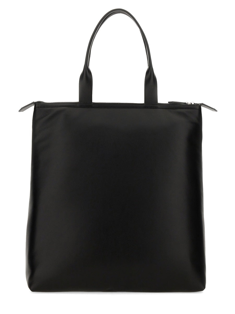 Leather Shopping Bag Black Handbags