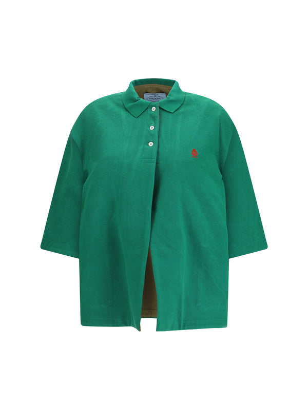 Prada 50% Polyethylene jacket in green