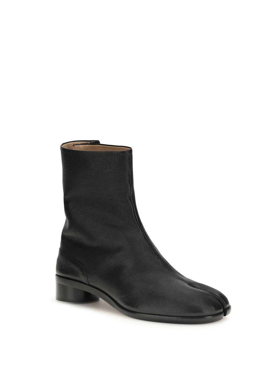 Ankle Boots Tabi Black Calf Leather