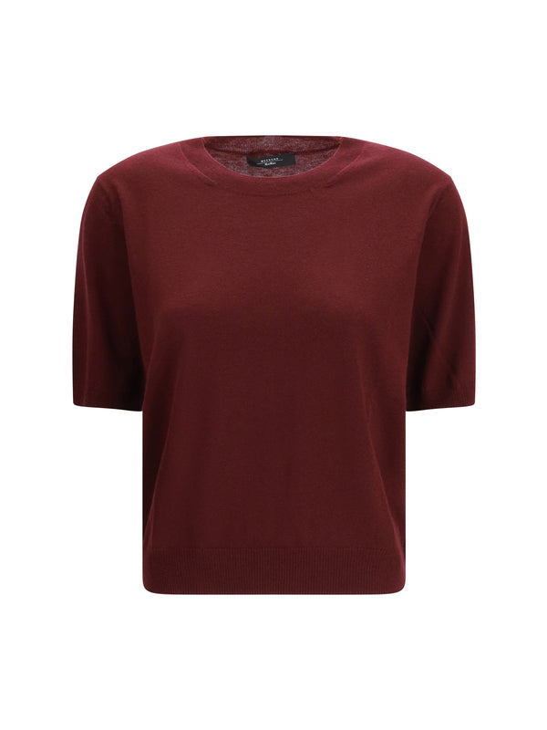 Max Mara Weekend 80% wool t-shirt in red