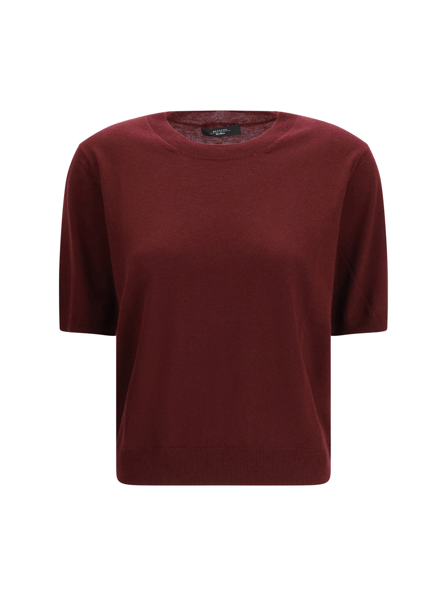 Wool T-Shirt Marea Burgundy (ovis Aries) T-shirts & Jerseys