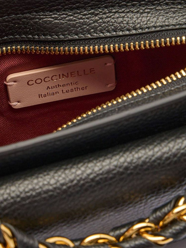 Coccinelle 100% Cowhide shoulder bag in black