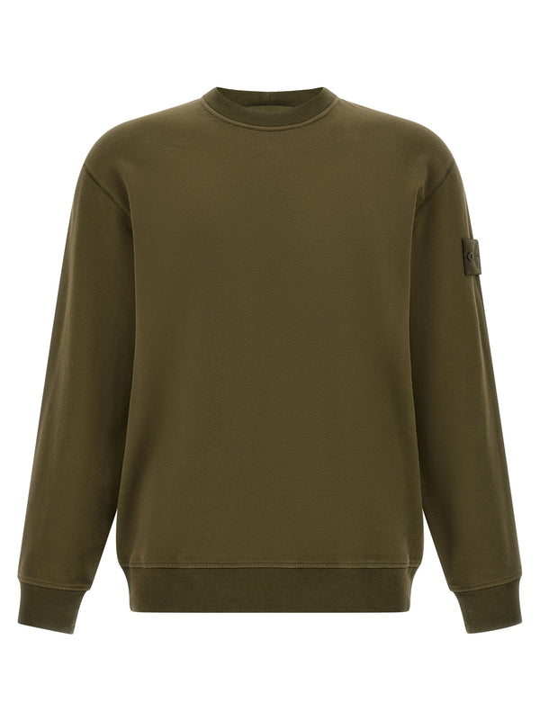 Stone Island 95% Cotton sweatshirt in green