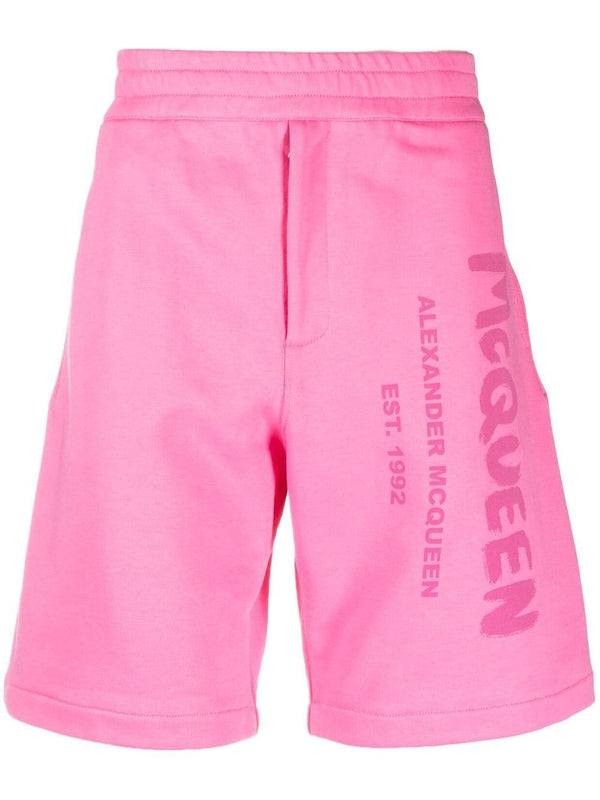 Alexander McQueen Graffiti-print Track Shorts