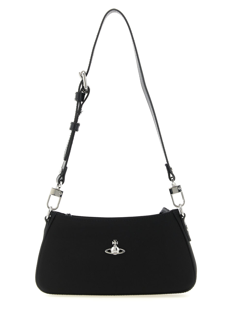 Vivienne Westwood 100% polyester shoulder bag in black