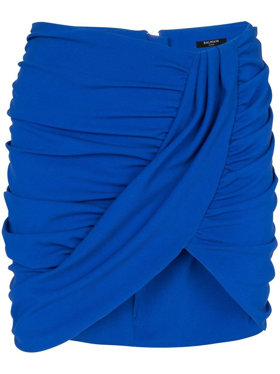 Balmain Ruched mini skirt