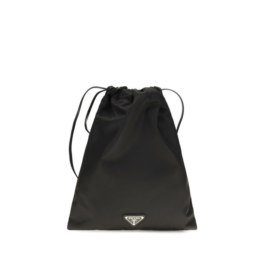 Prada 100% Polyamide bucket bag in black