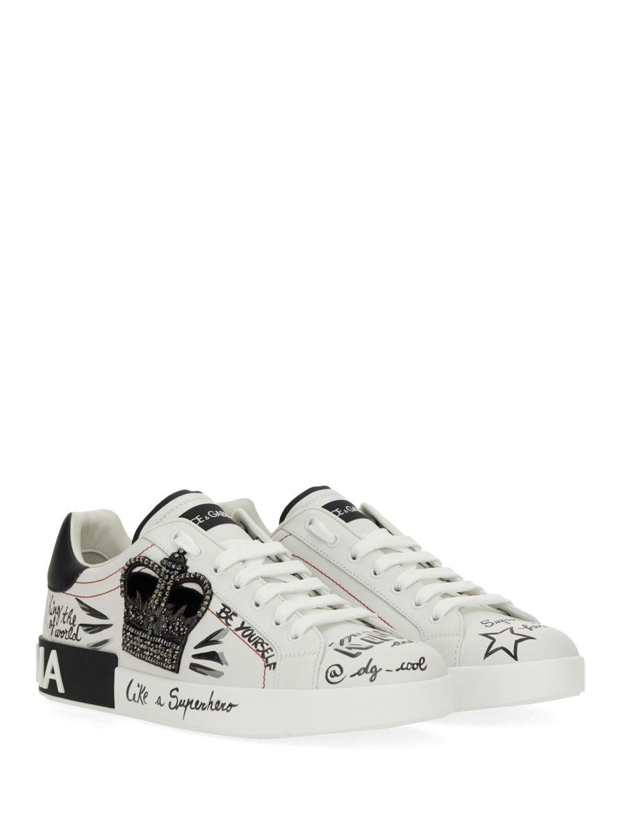 Portofino Sneaker White Calf Leather Trainers