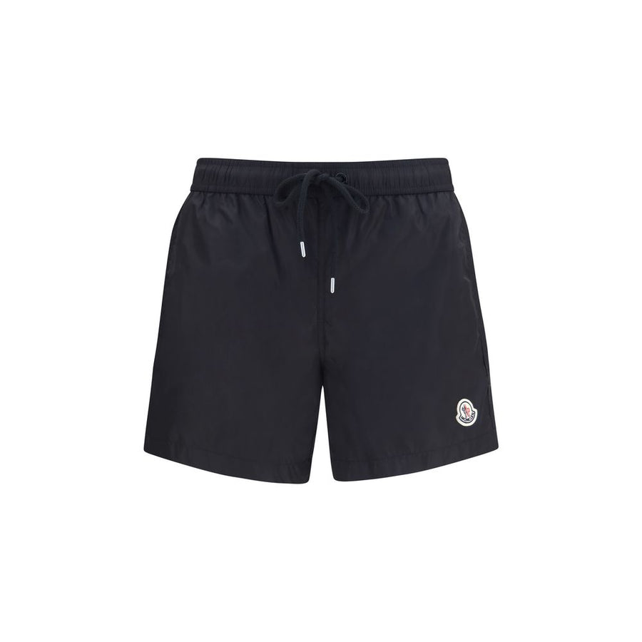Moncler 100% Polyamide swim shorts in black