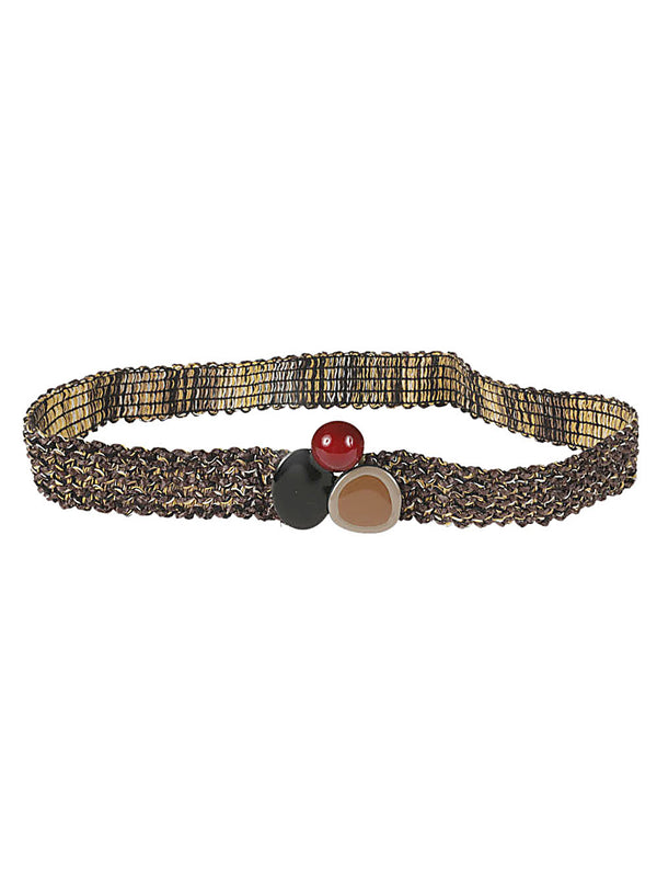 Exquisite J belt in tan